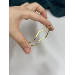 Zikzak Çelik Ajda Bilezik (6.5 cm)