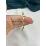 Zikzak Çelik Ajda Bilezik (6.5 cm)