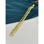 22 Ayar Çizgi Dokulu Samanyolu Bileklik (19 cm)
