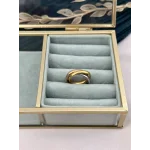 Üç Renk Geçişli Çelik Yüzük