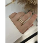 İthal Gold Geçişli Yüzük (Ayarlanabilir)