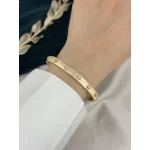 İthal Seri Bakır Tonda Taşlı Tasarım Kelepçe