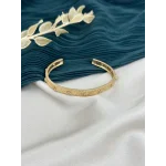 İthal Seri Bakır Tonda Taşlı Tasarım Kelepçe