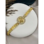 22 Ayar Tuğralı Hasır Örgü Kelepçe