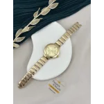 İthal Gold Metal Taşlı Spor Saat (Bileklik hediyeli)