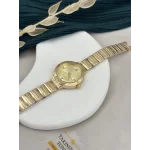 İthal Gold Metal Taşlı Spor Saat (Bileklik hediyeli)
