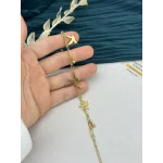 Zarif Kuşlu Topçuklu Bileklik