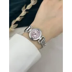 İthal Gümüş Pembe Detay Saat