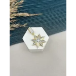 Taşlı Çiçek Charm