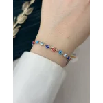 Bakır Ton Renkli Nazarlı Vip Bileklik