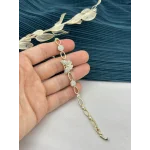 14K Taşlı Kelebekli XP Vip Bileklik (17+2 cm)