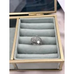 Çelik Çoklu Yıldız Model Gümüş Yüzük (7 no)