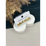 Simli Katlı Kelebek Küpe Seti