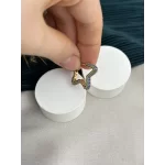 Renkli Taşlı XP Yıldız Halka Küpe (Bakır Renk)