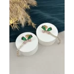Renkli Taşlı Sarkıt Kelebek XP Küpe
