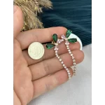 Renkli Taşlı Sarkıt Kelebek XP Küpe