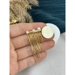 Sarkıt İncili Çelik Küpe