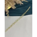 Zarif Oval Geçişli Taşlı XP Bileklik (17+2 cm)