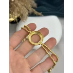22 Ayar Çeyreklik Tek Sıra Taşlı Dorikalı Bileklik