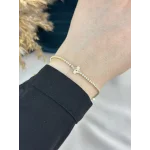 Gold Marka Detaylı Suyolu Bileklik (17 cm)