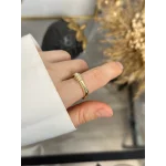 Taşlı Köşeli Form İthal Yüzük (Alttan Ayarlıdır)