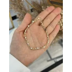 Sıra Kalpli İncili Zarif XP Bileklik (17+2 cm)