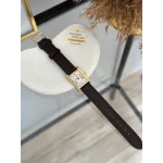 Kahverengi Deri Kordon Dikdörtgen Saat