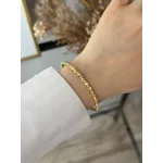 Dorikali  Lazer kesim Altigen Detaylı Kelepçe Bileklik