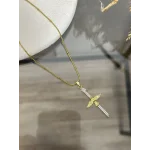 Çelik Elif-Anka Kuşu Kolye (40+5 cm)