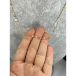 Çelik Mini Pullu Zarif Zincir Kolye (40+5 cm)
