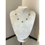 Çelik Marka Model Yeşil Yonca Kolye (40+5 cm)