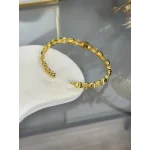 22 Ayar Telkari İşlemeli Topçuk Kelepçe Bilezik (6.0 cm)