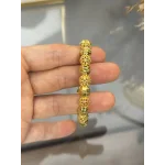 22 Ayar Telkari İşlemeli Topçuk Kelepçe Bilezik (6.0 cm)