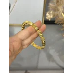 22 Ayar Telkari İşlemeli Topçuk Kelepçe Bilezik (6.0 cm)