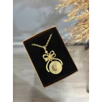 22 Ayar Zincirli Fiyonk Kolye (Çeyrekli-Çelik Zincir)