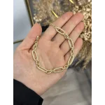 XP Gold  Oval Geçişli Zincir Bileklik