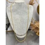 22 Ayar 3 mm Burgu Kolye (80 cm )