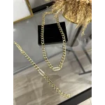 XP Gold Basic Taşlı Kolye-Bileklik Kombini