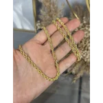 22 Ayar 4 mm Burgu Kolye (80 cm)