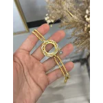 22 Ayar Taşlı Sarmal Burgu Çeyrek Bileklik