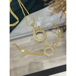 22 Ayar Lale Model Yarimlik Kolye-Bileklik