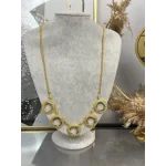 22 Ayar 5’li Hasır Detay Çeyreklik Kolye (65 cm)