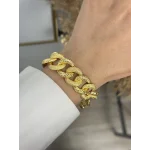 22 Ayar Simli-Kalem İşi Samanyolu Bileklik (19.5 cm/Küçültülebilir)