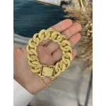 22 Ayar Simli-Kalem İşi Samanyolu Bileklik (19.5 cm/Küçültülebilir)