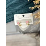 Pembe Tavşanlı Çocuk Küpesi