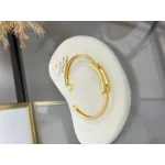 22 Ayar Düz Parlak Kaburga Kelepçe (19 cm)