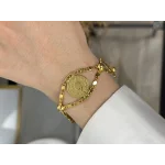 22 Ayar Üçlü Çeyrekli Arpa Bileklik (19+5 cm uzatma)