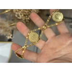 22 Ayar Üçlü Çeyrekli Arpa Bileklik (19+5 cm uzatma)