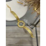 22 Ayar Buğday Model Çeyrek Hasır Kelepçe (17+3.5 cm)