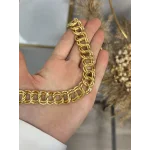 22 Ayar Altın Kaplama Kalem İşi Samanyolu Bileklik